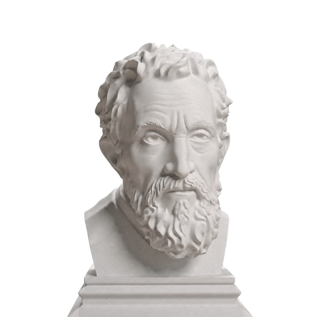 Michelangelo Marble Stone collectible bust