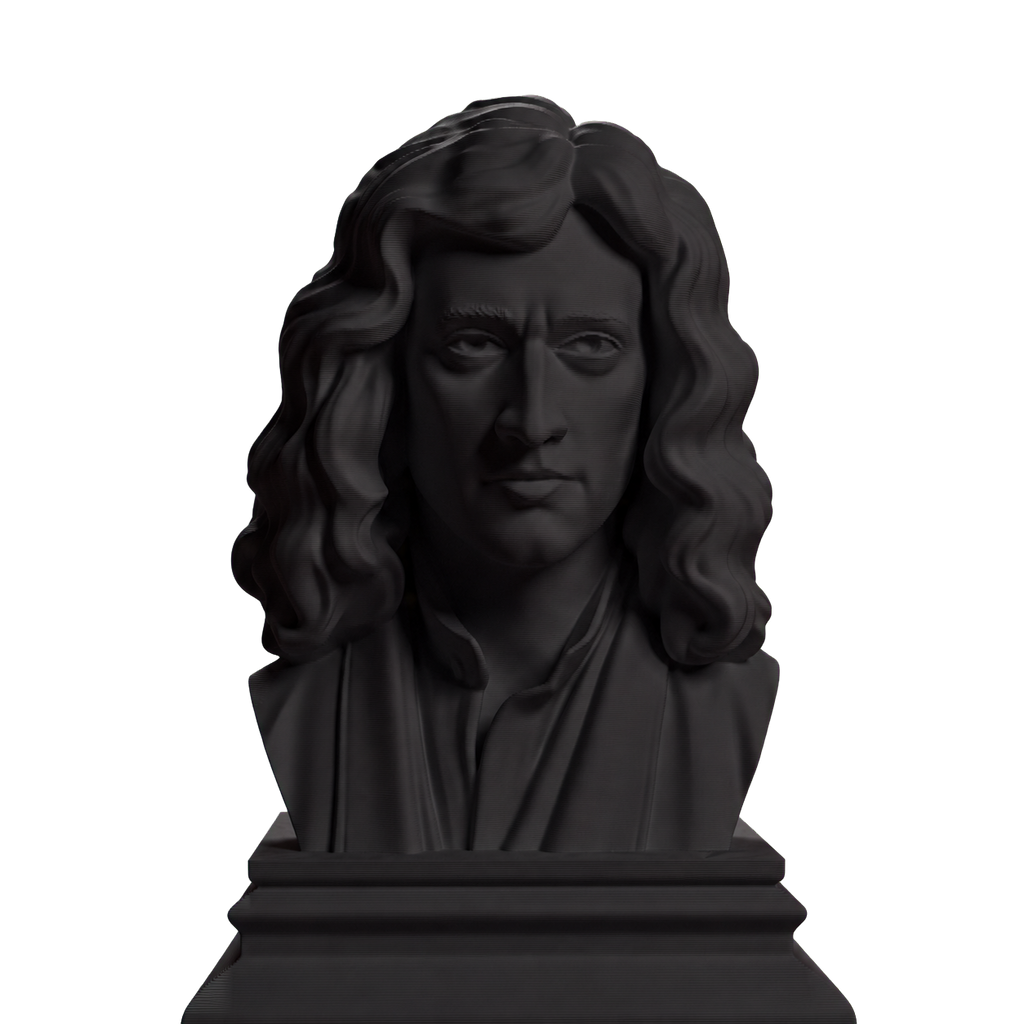 Isaac Newton Charcoal Black collectible bust