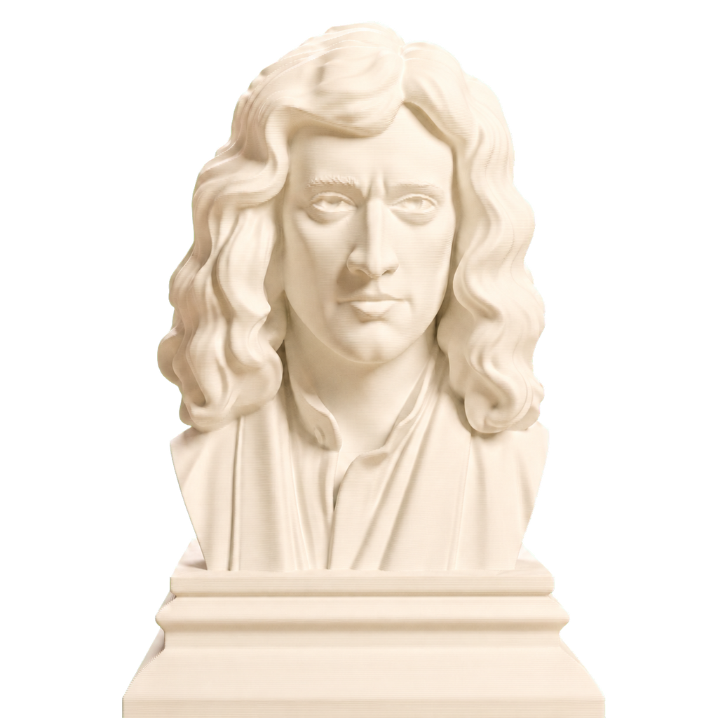 Isaac Newton Ivory White collectible bust