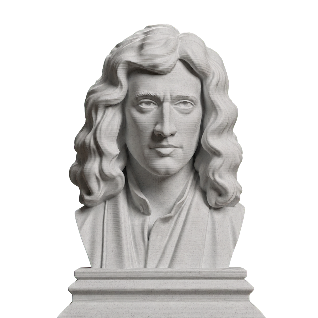 Isaac Newton Marble Stone collectible bust