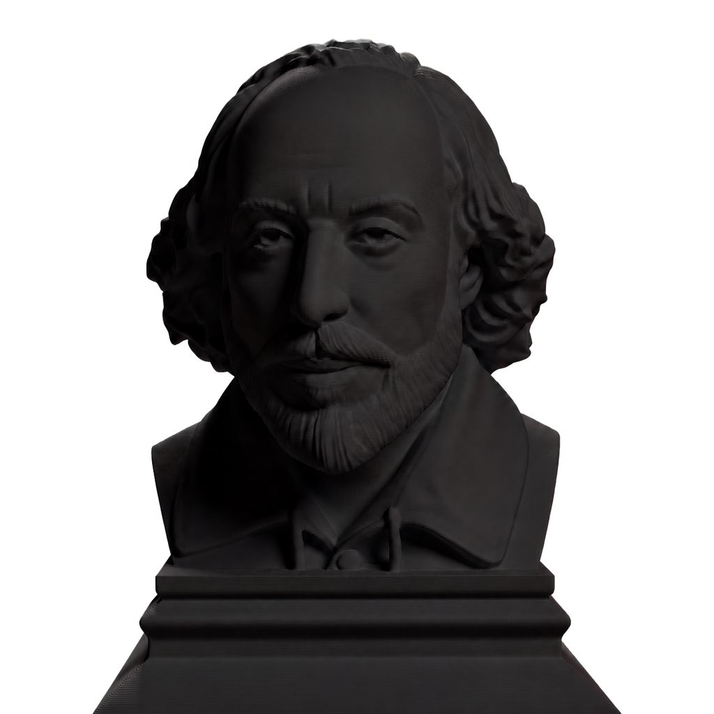 William Shakespeare Charcoal Black collectible bust