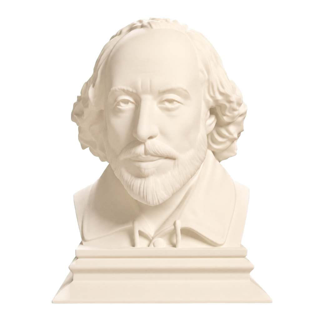 William Shakespeare Ivory White collectible bust