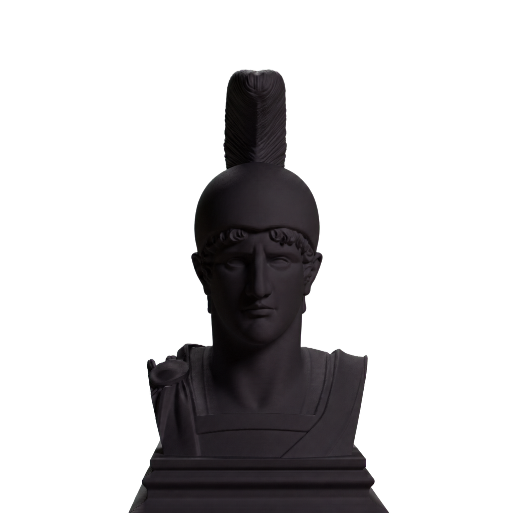 Achilles Warrior Bust Charcoal Black collectible bust