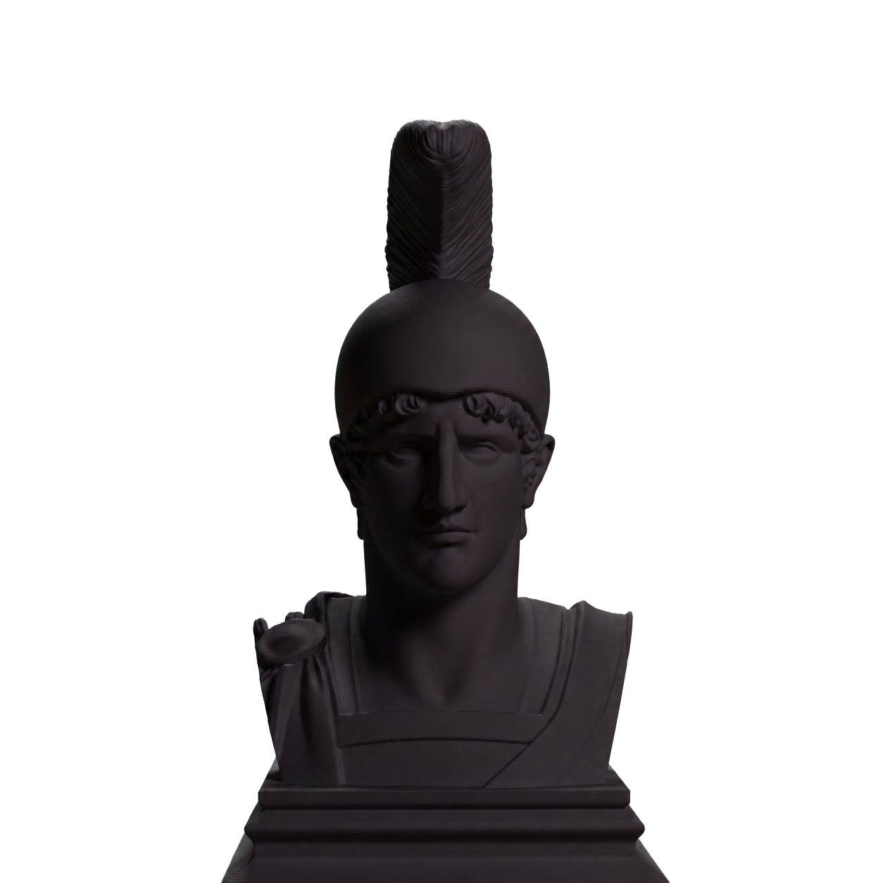 Achilles Warrior Bust Charcoal Black collectible bust