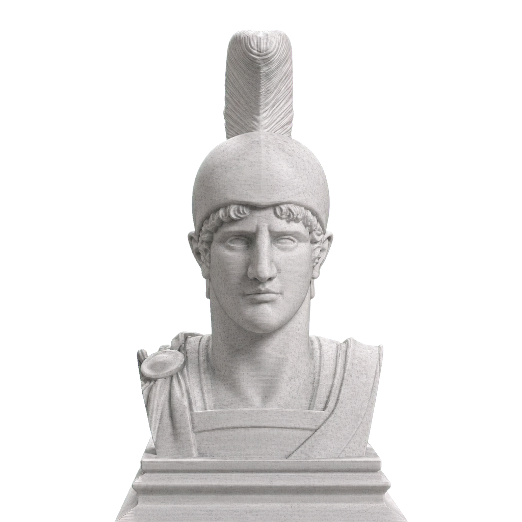 Achilles Warrior Bust Marble Stone collectible bust