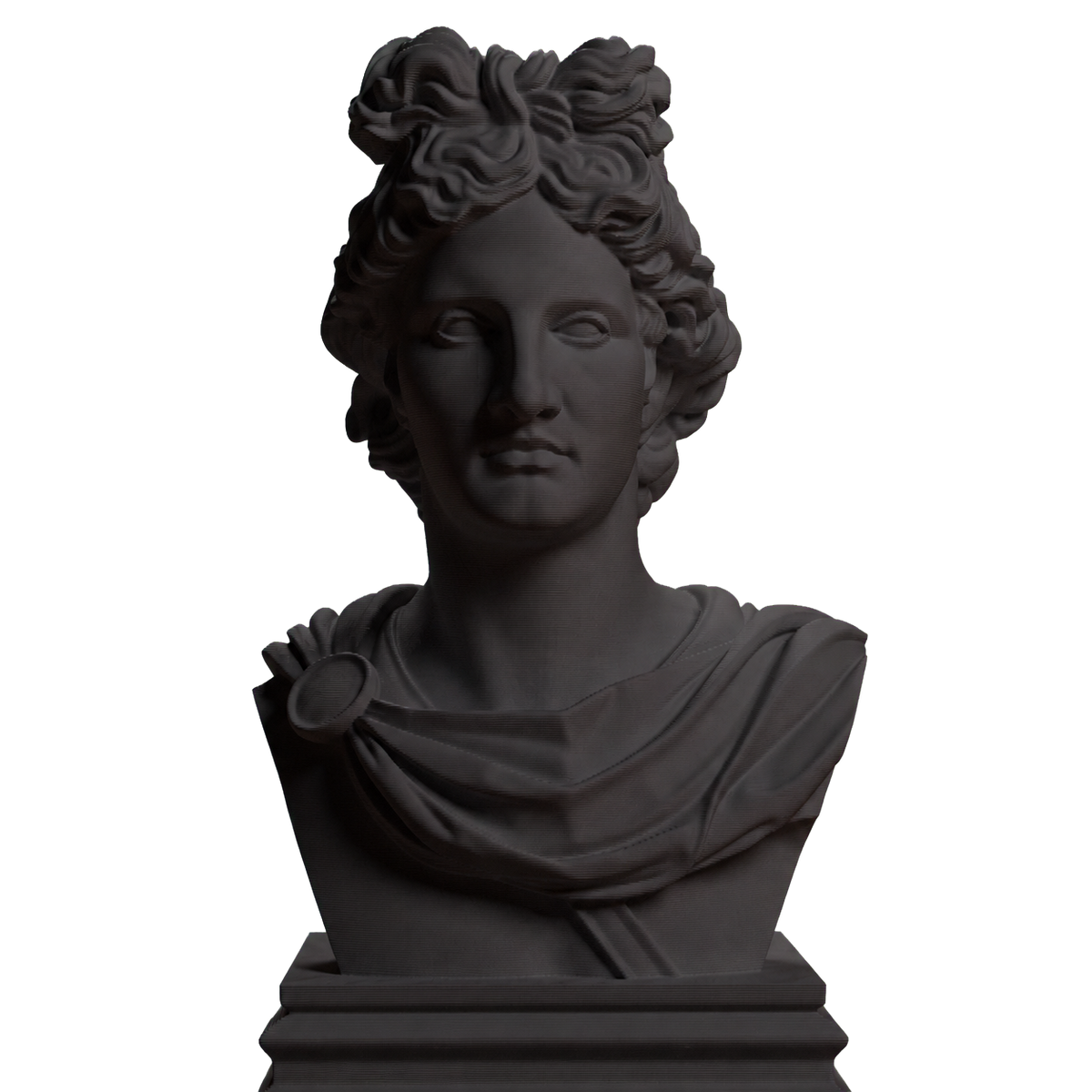 Apollo Classical Bust Charcoal Black collectible bust