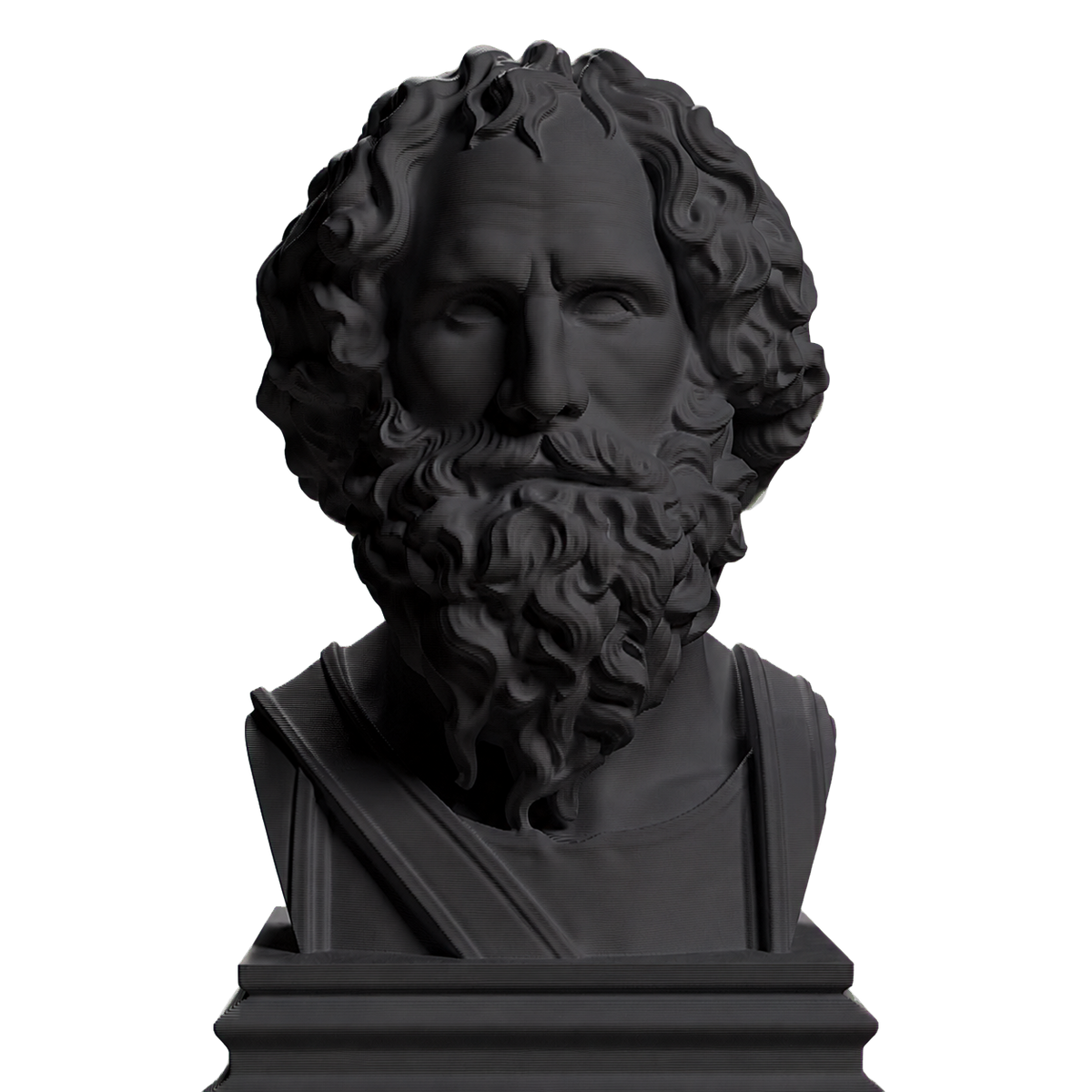 Archimedes Portrait Bust Charcoal Black collectible bust