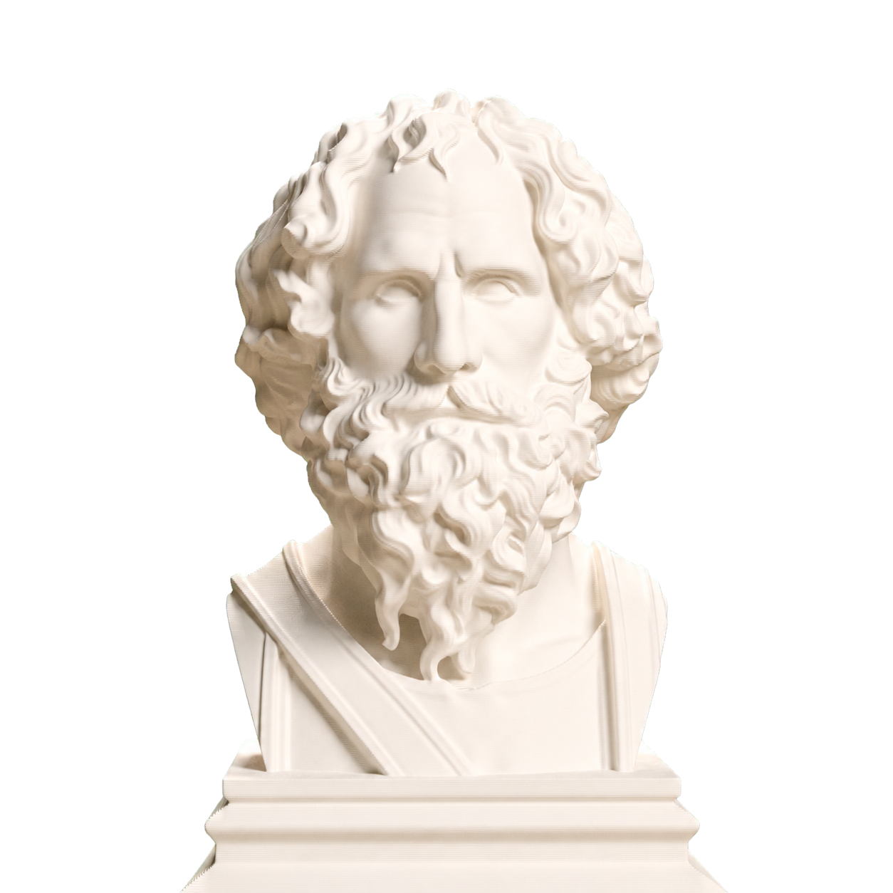 Archimedes Portrait Bust Ivory White collectible bust