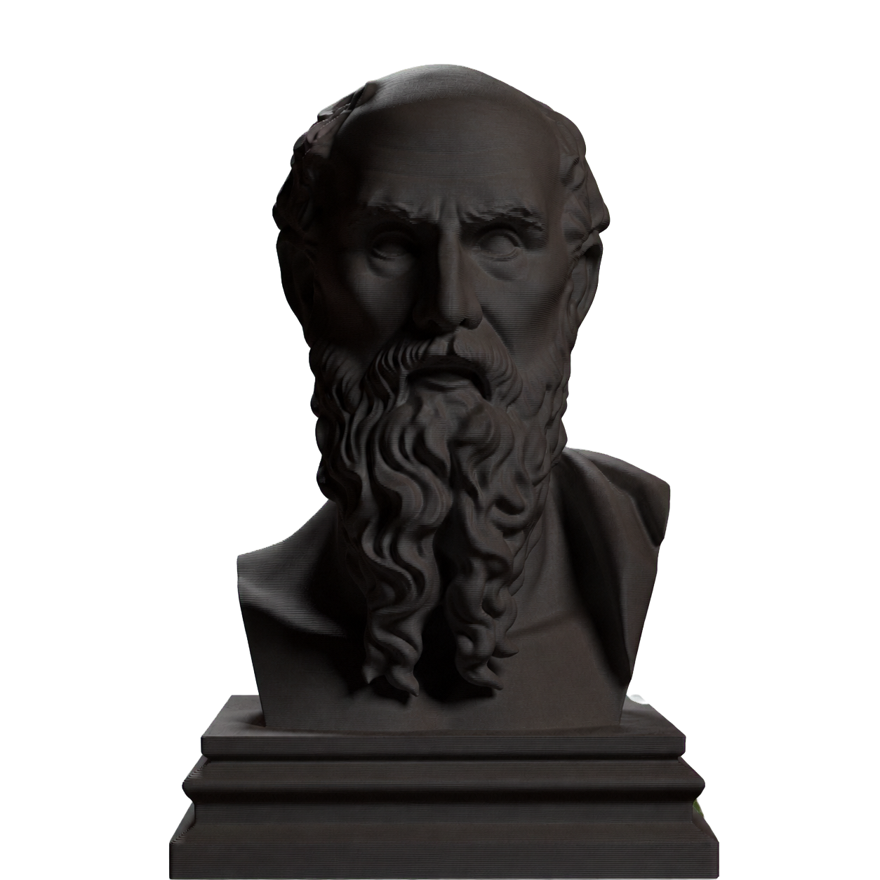 Diogenes Philosopher Bust Charcoal Black collectible bust