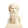Diogenes Philosopher Bust Ivory White collectible bust