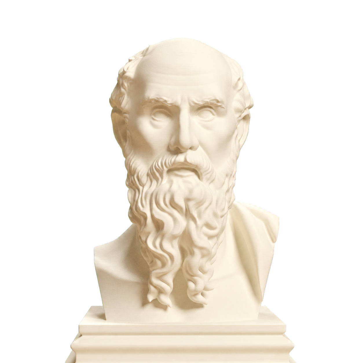 Diogenes Philosopher Bust Ivory White collectible bust
