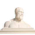 Giga Chad Meme Bust Ivory White collectible bust