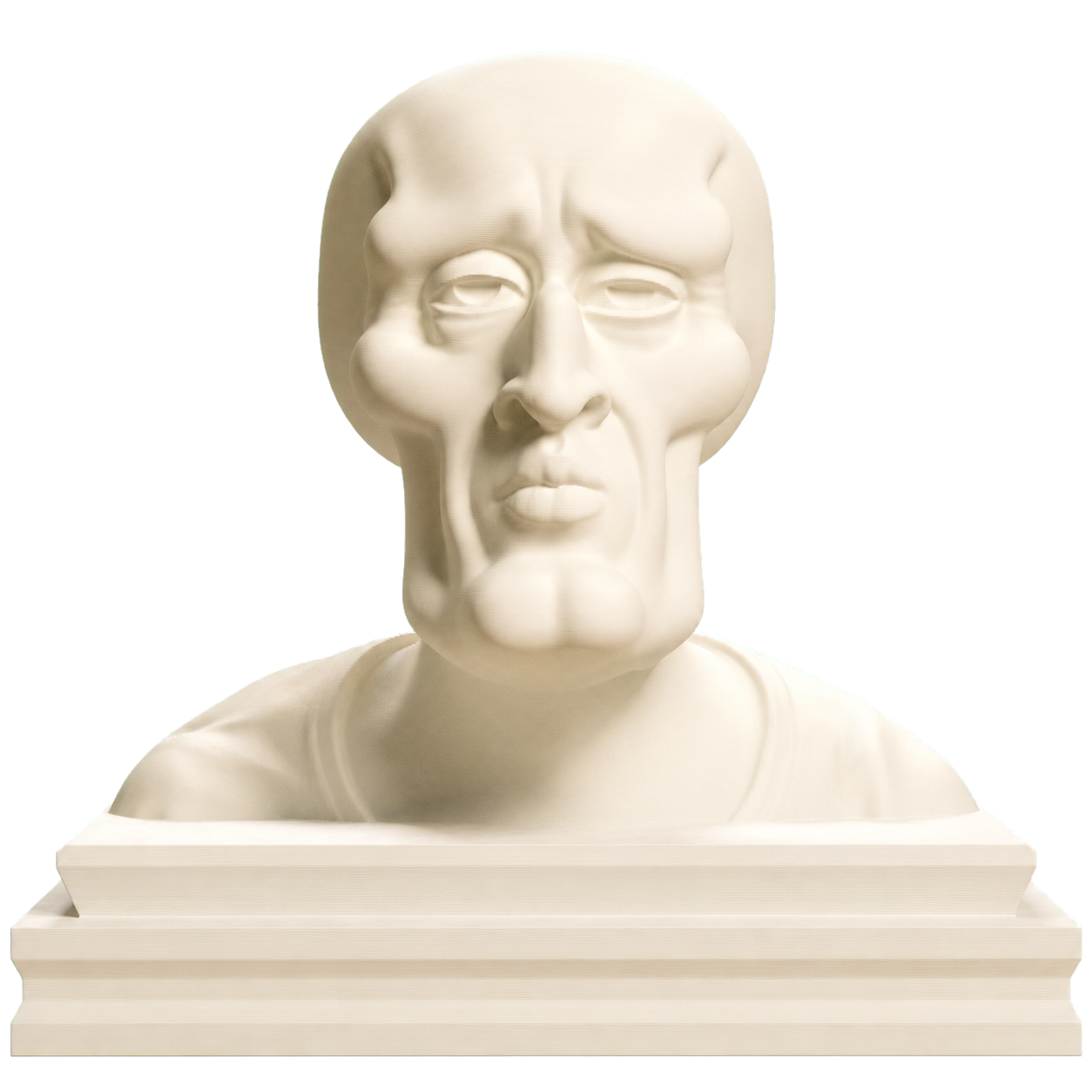 Handsome Squidward Meme Bust Ivory White collectible bust