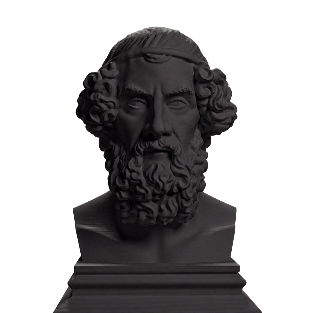Homer Poet Bust Charcoal Black collectible bust