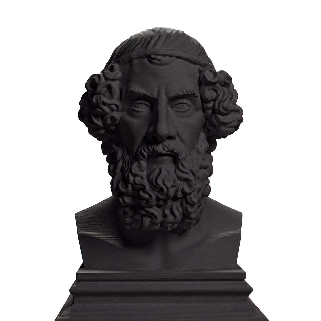 Homer Poet Bust Charcoal Black collectible bust