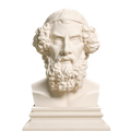 Homer Poet Bust Ivory White collectible bust