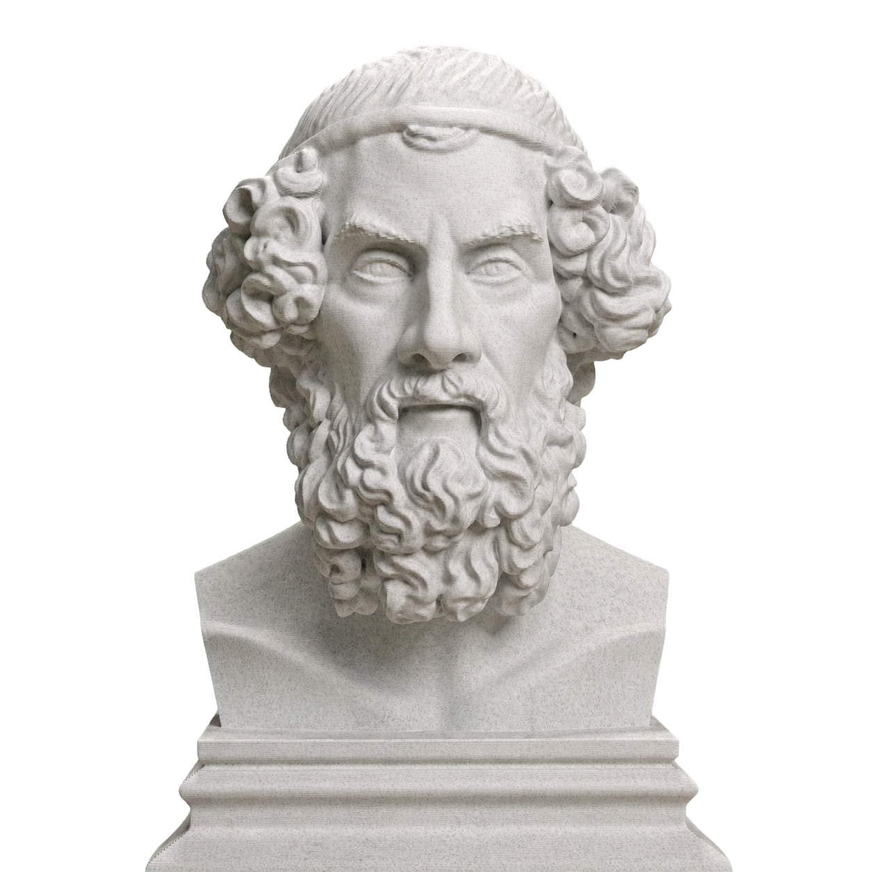 Homer Poet Bust Marble Stone collectible bust