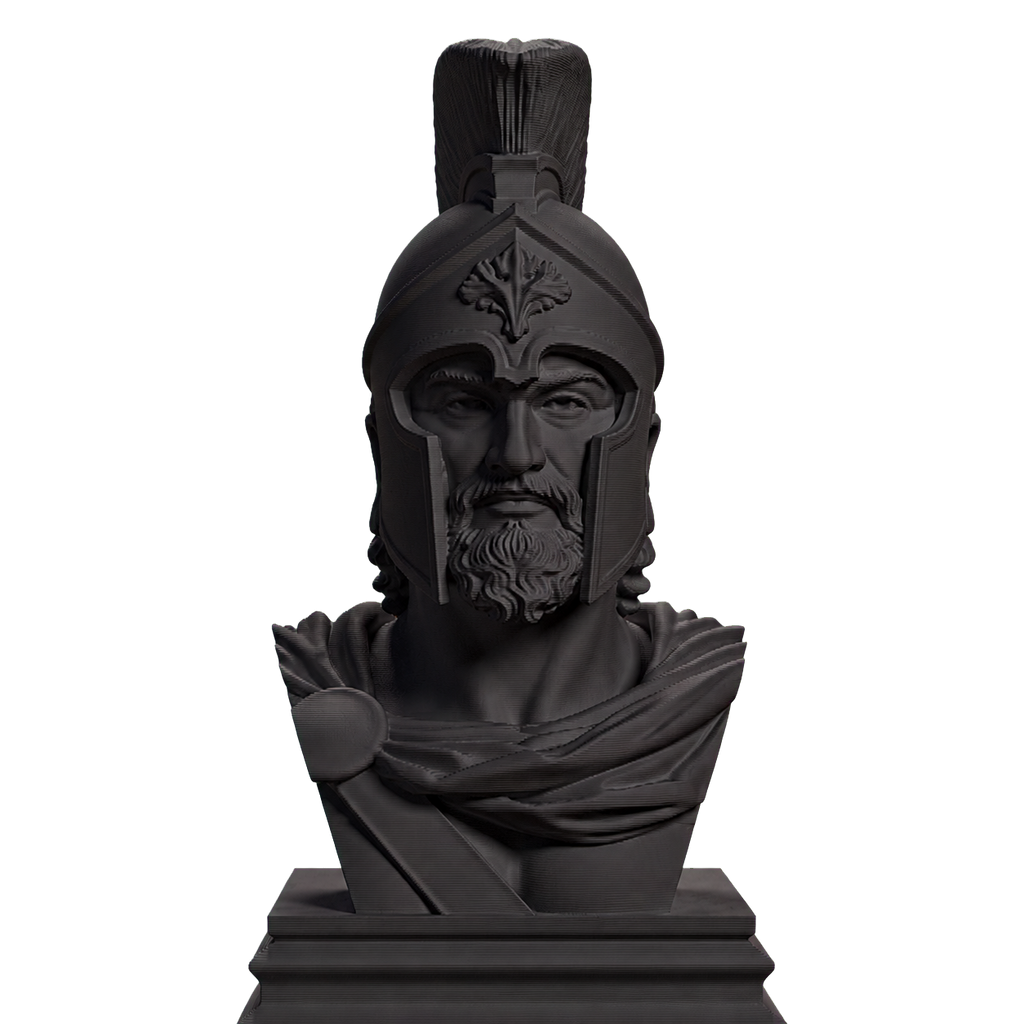 Leonidas Spartan King Bust Charcoal Black collectible bust
