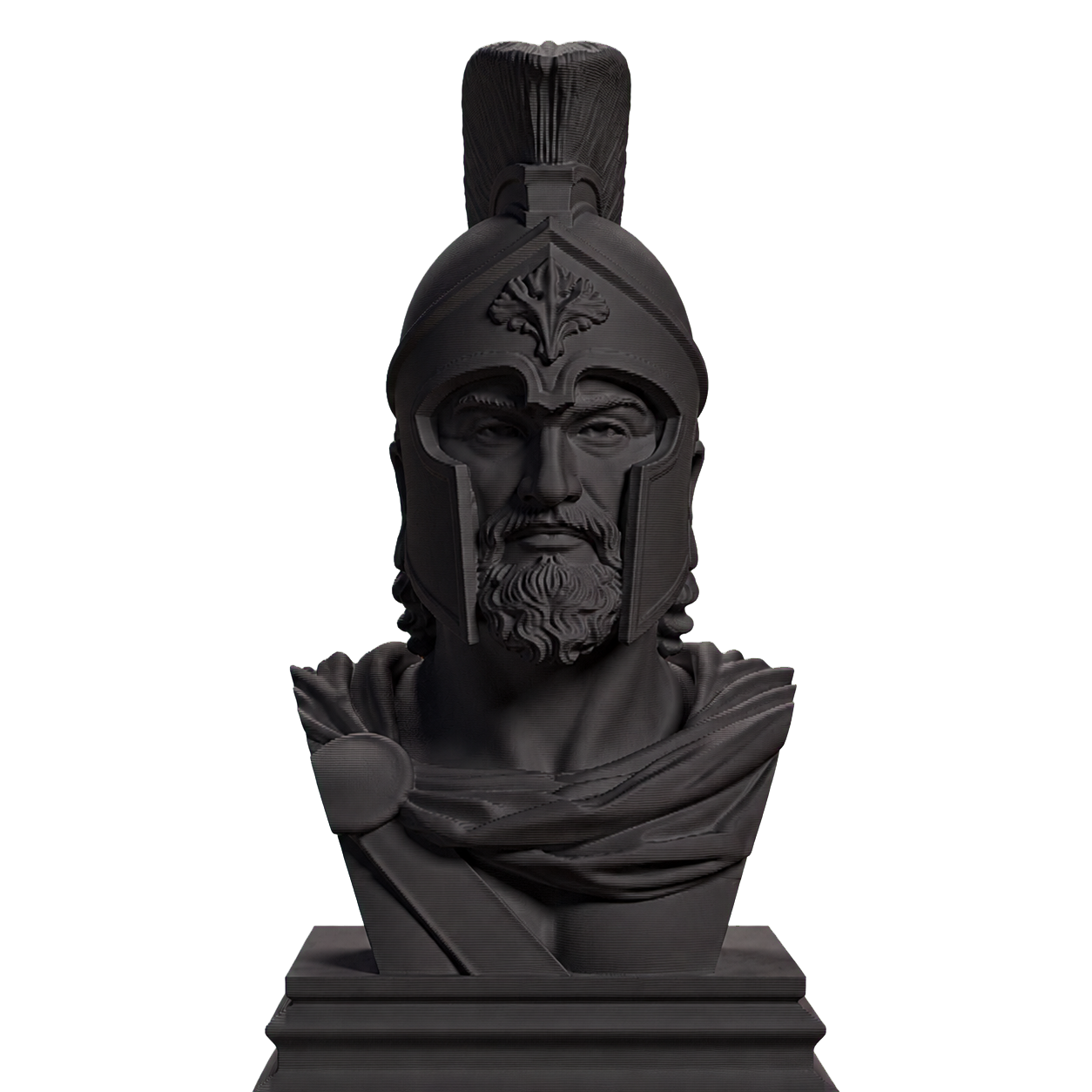 Leonidas Spartan King Bust Charcoal Black collectible bust