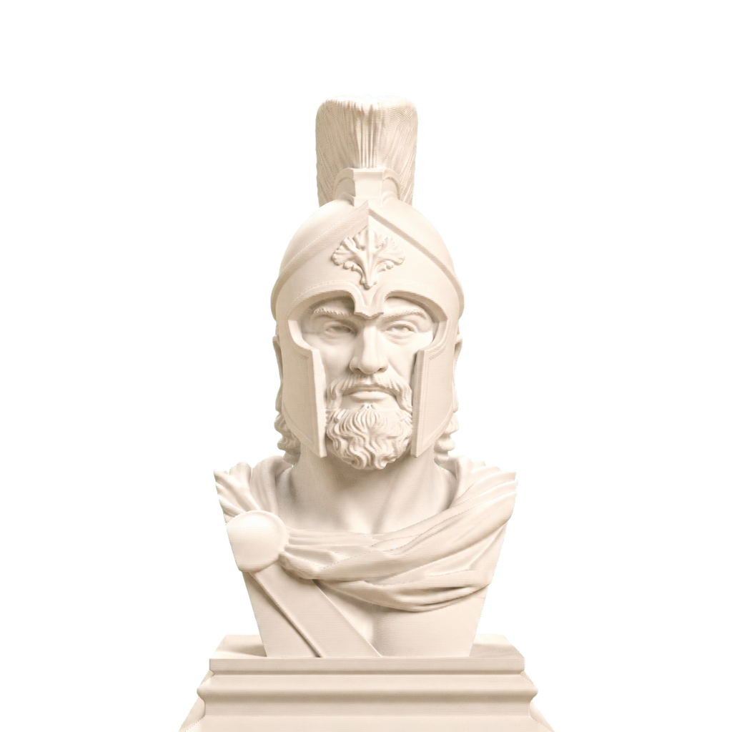 Leonidas Spartan King Bust Ivory White collectible bust