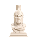 Leonidas Spartan King Bust Ivory White collectible bust