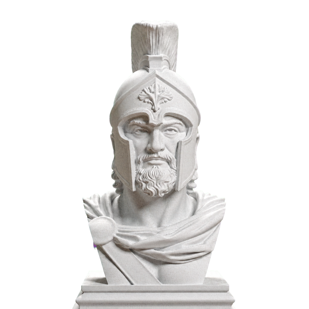 Leonidas Spartan King Bust Marble Stone collectible bust
