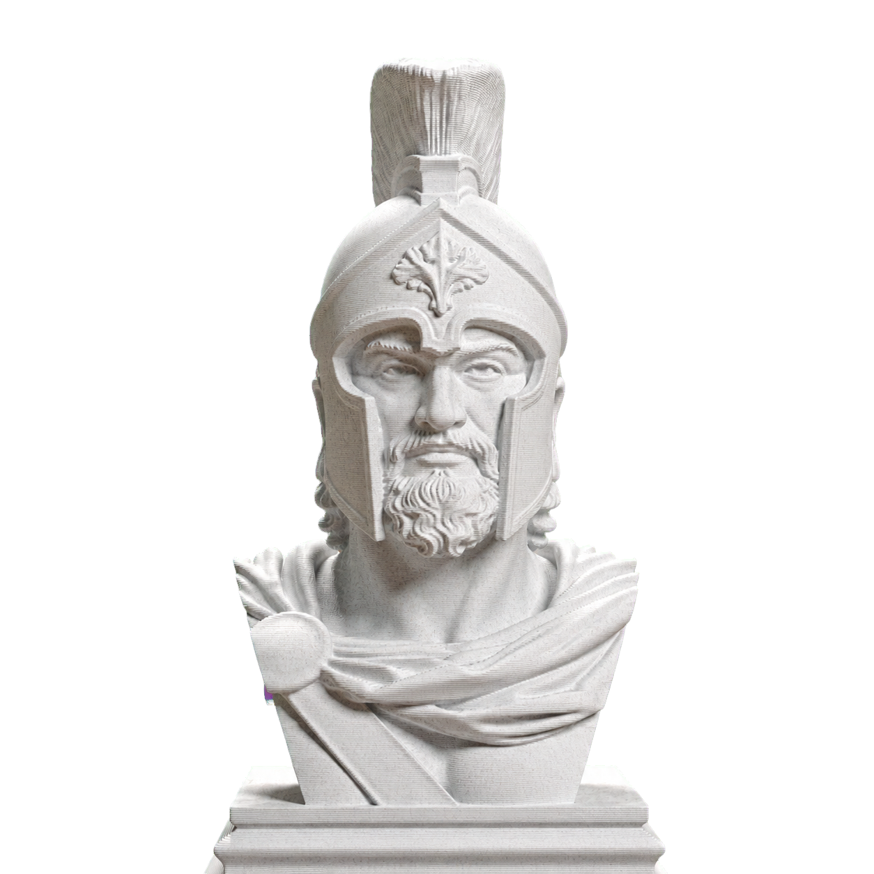 Leonidas Spartan King Bust Marble Stone collectible bust