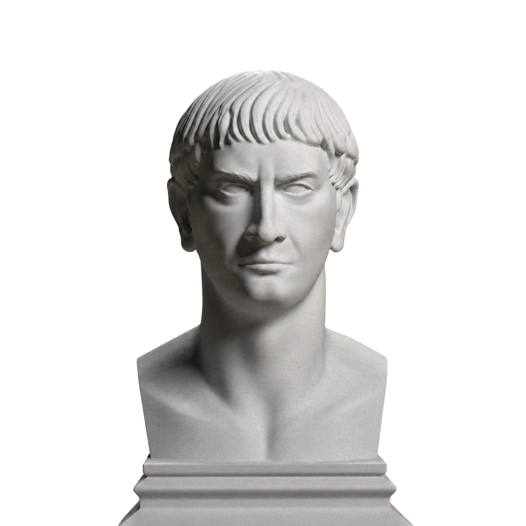 Trajan Roman Emperor Bust Marble Stone collectible bust