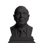 Charlie Munger bust in Charcoal Black