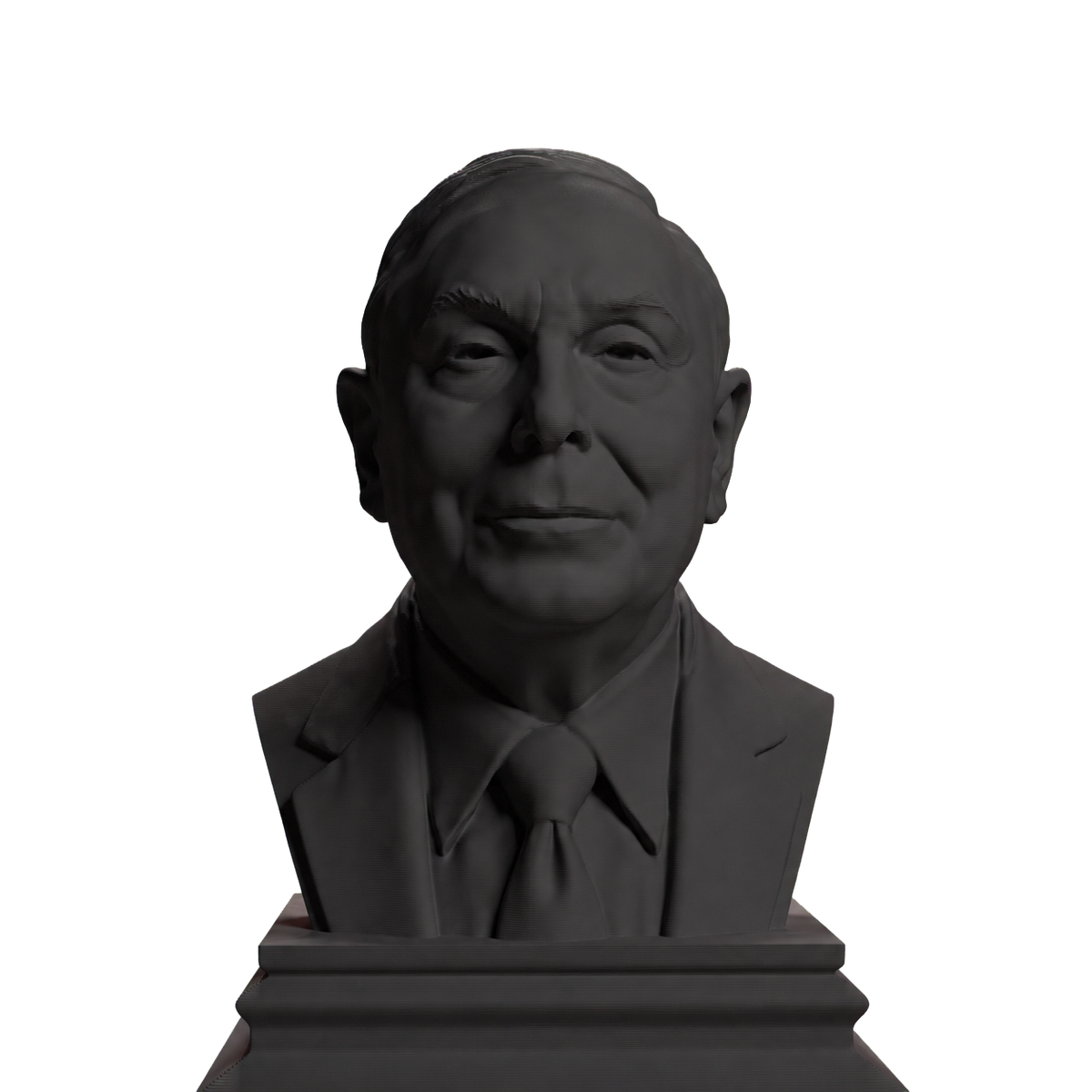 Charlie Munger bust in Charcoal Black