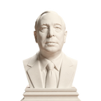 C. S. Lewis bust in Ivory White