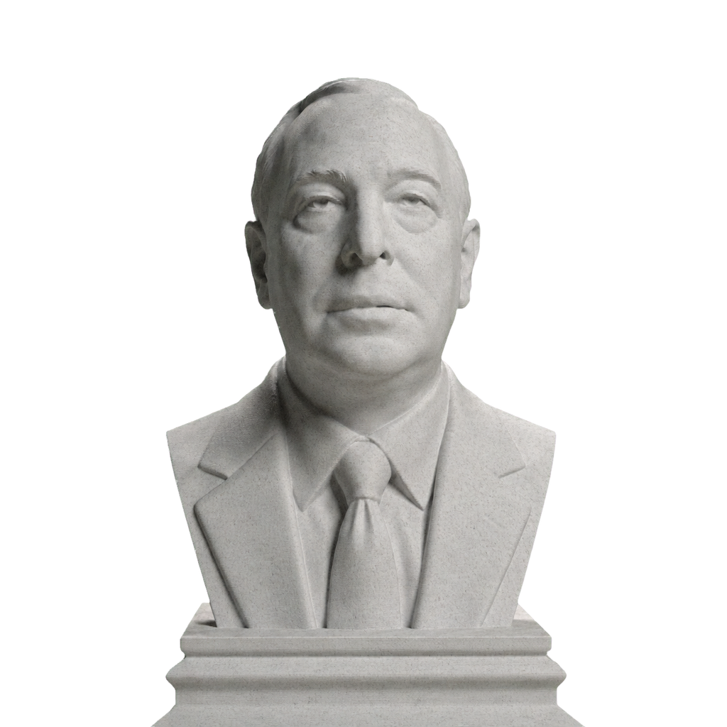 C. S. Lewis bust in Marble Stone