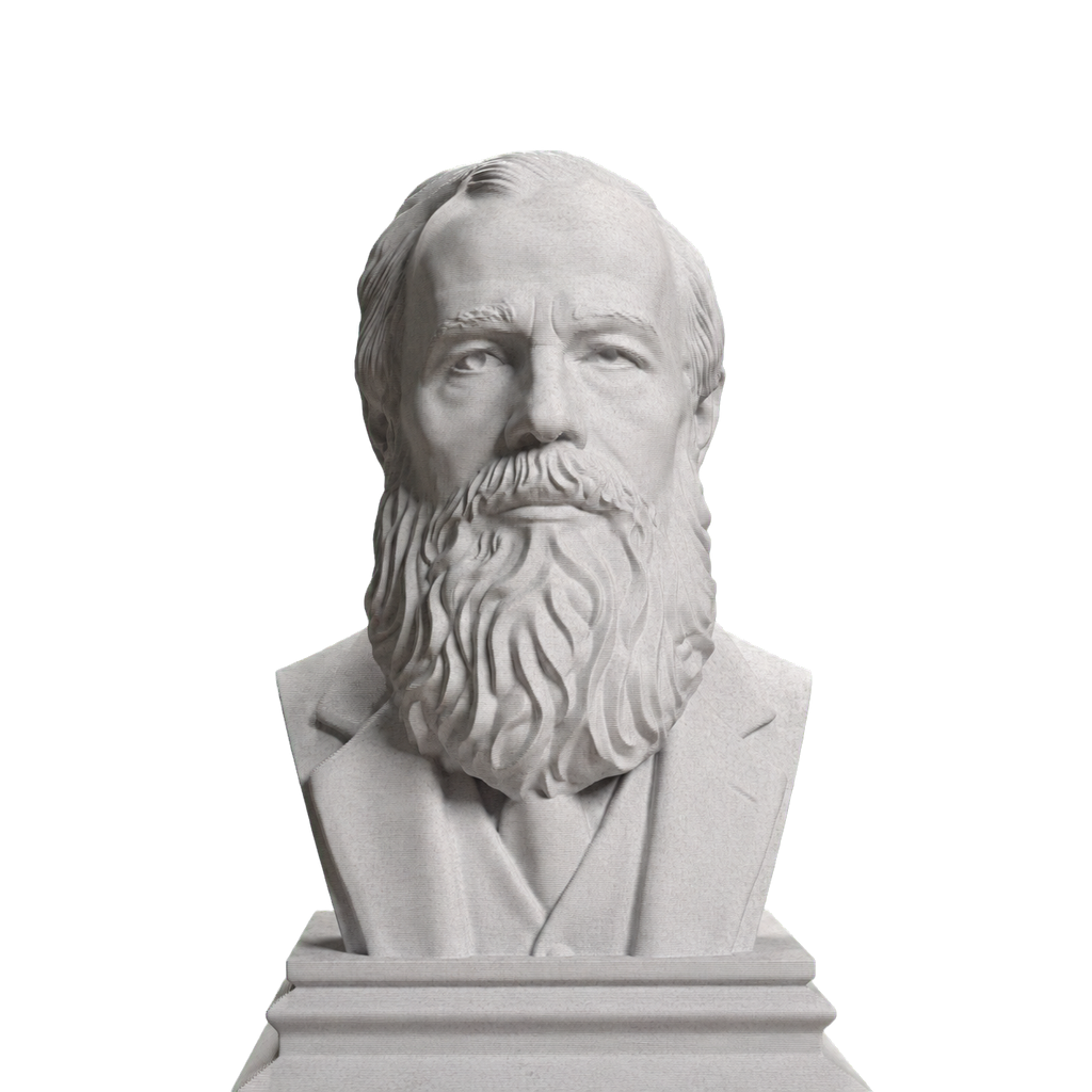 Fyodor Dostoyevsky bust in Marble Stone