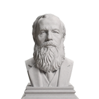 Fyodor Dostoyevsky bust in Marble Stone