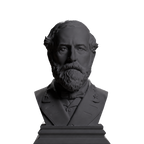 Robert E. Lee bust in Charcoal Black finish