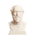 Robert E. Lee bust in Ivory White finish