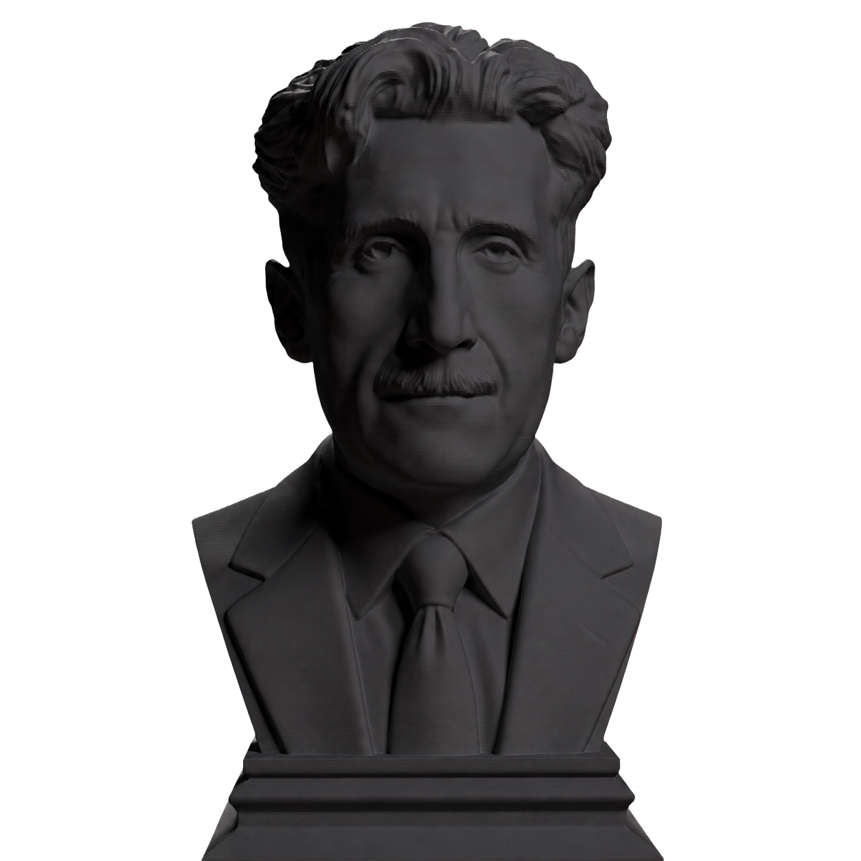 George Orwell bust in Charcoal Black finish