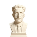George Orwell bust in Ivory White finish