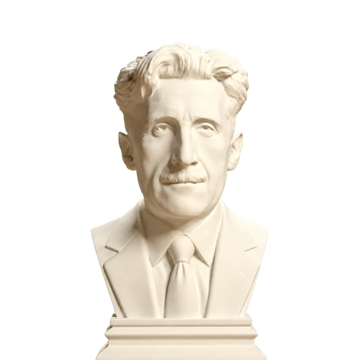 George Orwell bust in Ivory White finish