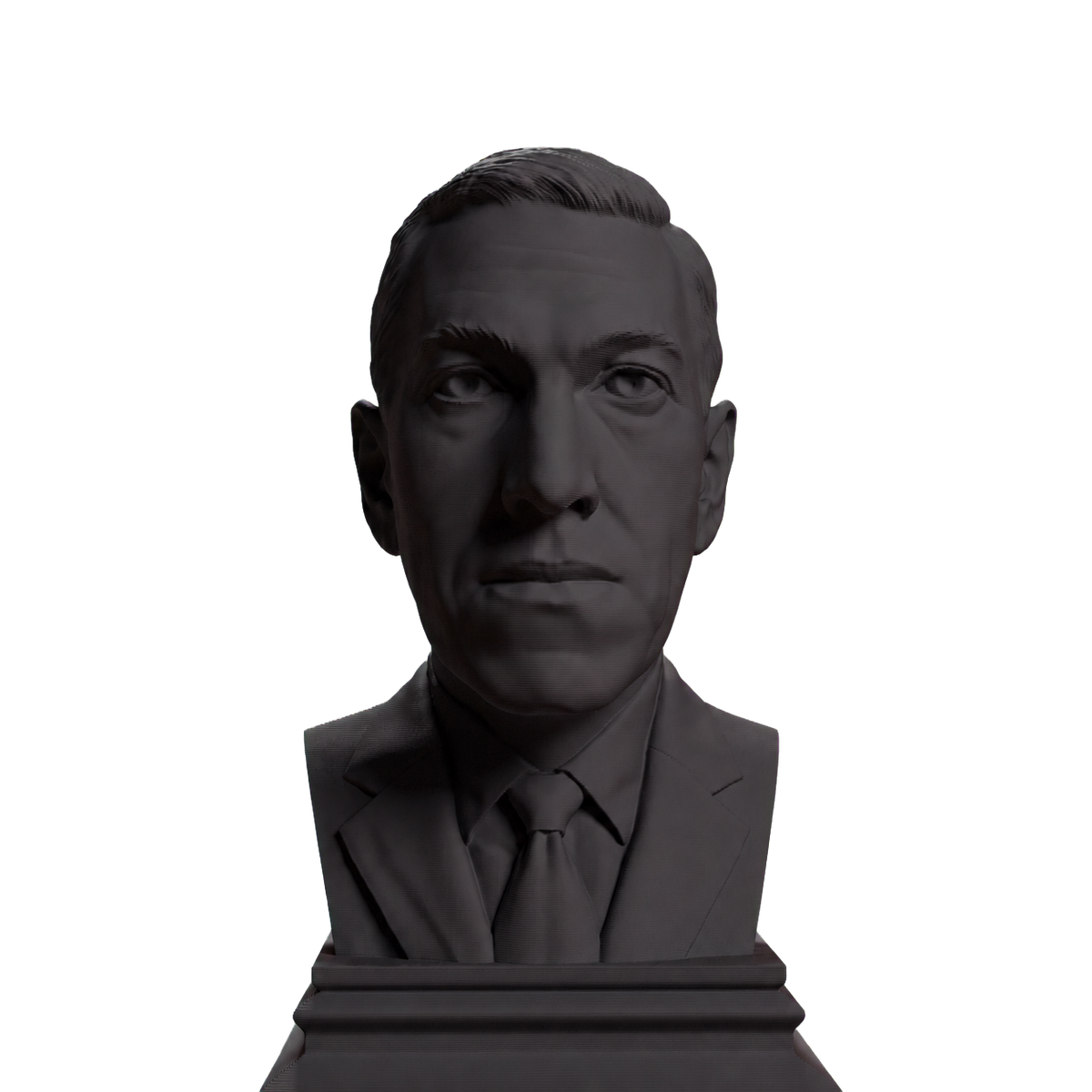 H. P. Lovecraft bust in Charcoal Black finish