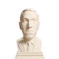 H. P. Lovecraft bust in Ivory White finish