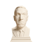 H. P. Lovecraft bust in Ivory White finish