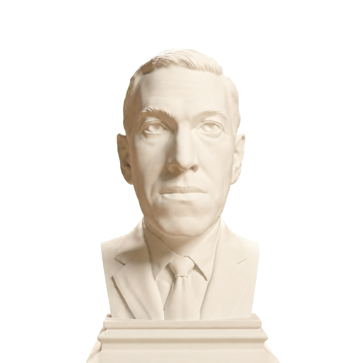 H. P. Lovecraft bust in Ivory White finish