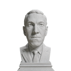H. P. Lovecraft bust in Marble Stone finish