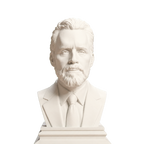 Jordan Peterson bust in Ivory White finish