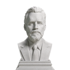 Jordan Peterson bust in Marble Stone finish