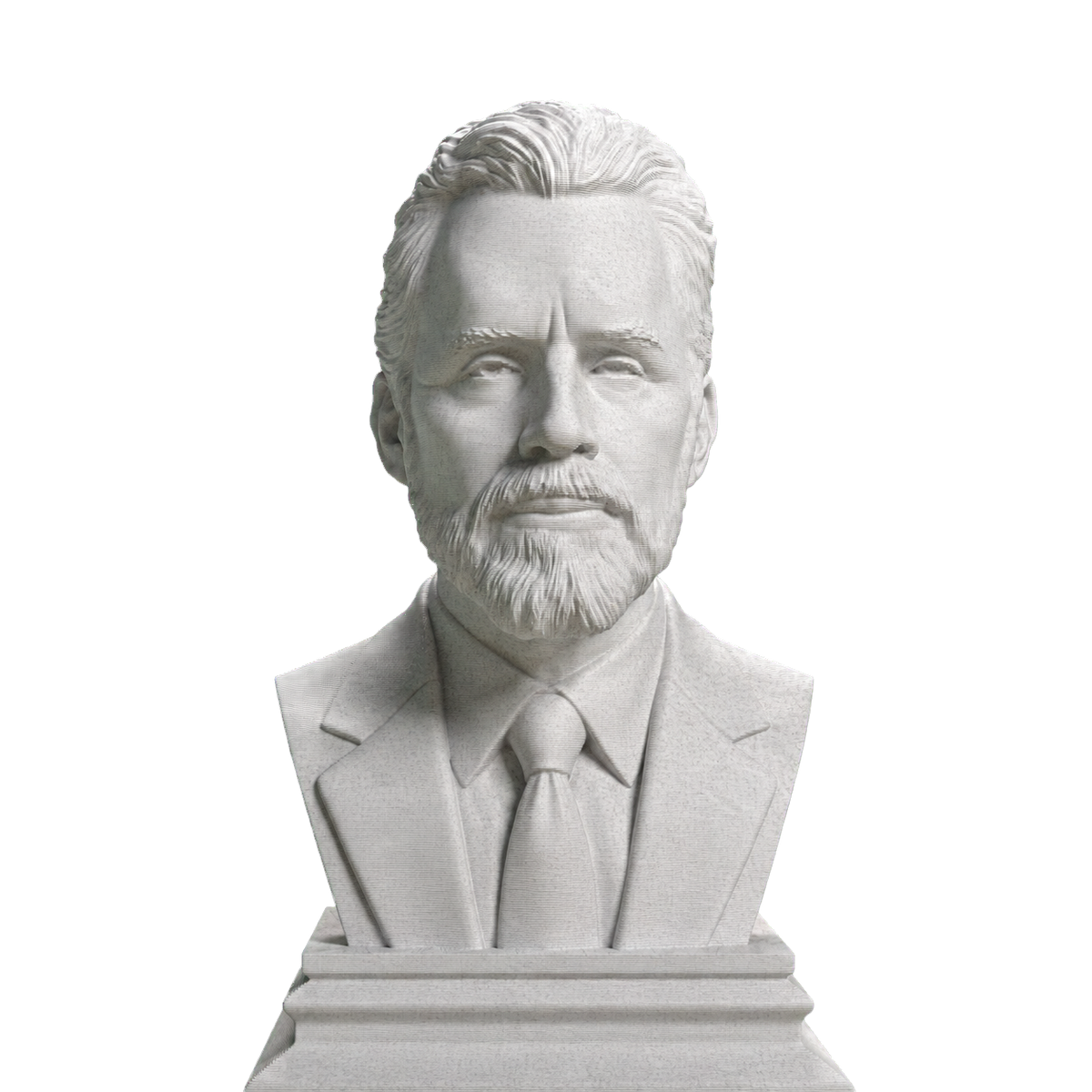 Jordan Peterson bust in Marble Stone finish