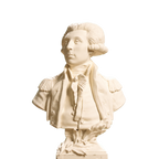 Marquis de Lafayette bust in Ivory White