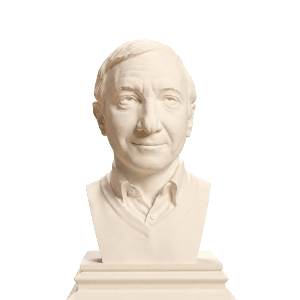 Neil Simon bust in Ivory White finish