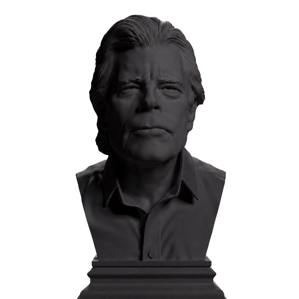 Stephen King bust in Charcoal Black finish